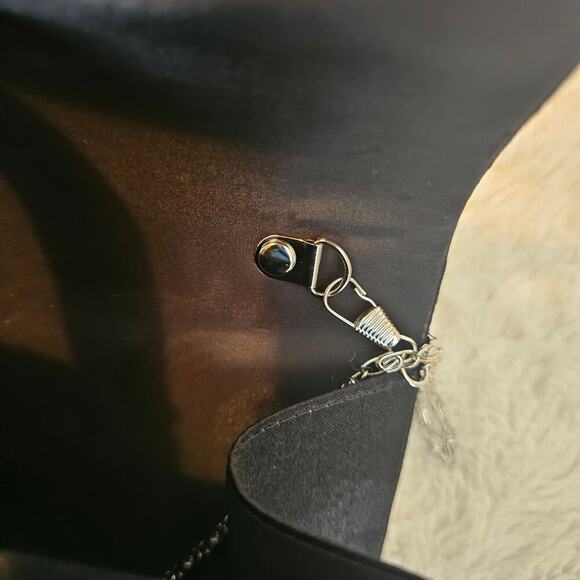 Satin Evening Party Clutch/Crossbody Rhinestones Embellished bag. Events. Party - Picture 8 of 12